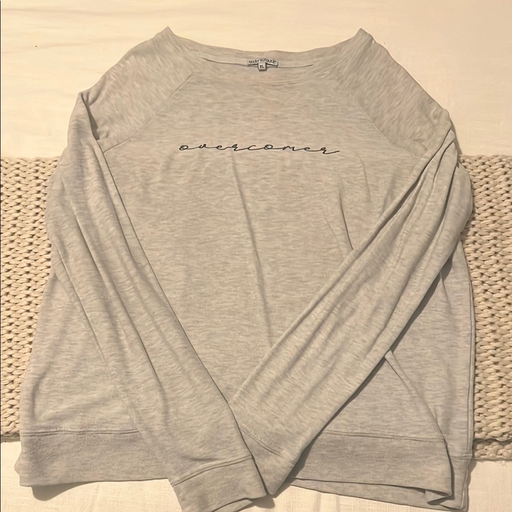 Gray Long Sleeve Sweatshirt